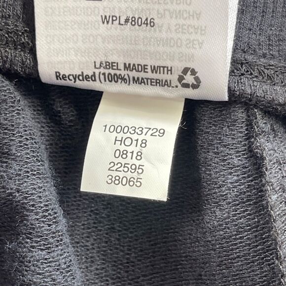 Ideology Joggers 3X Black Rayon Knit with Velour Tuxedo Stripe Pants - Picture 8 of 9